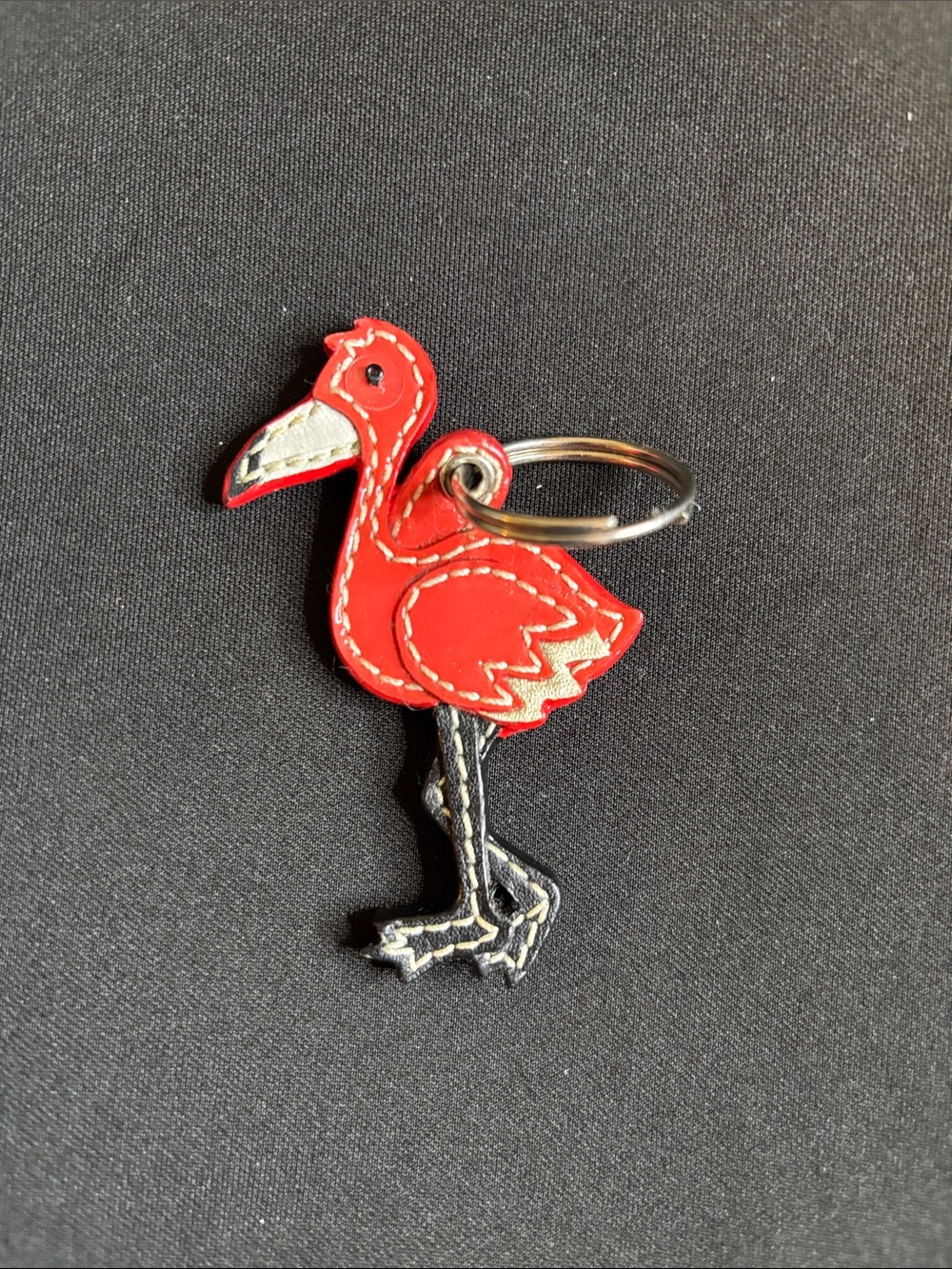 Coach Red Flamingo Keychain